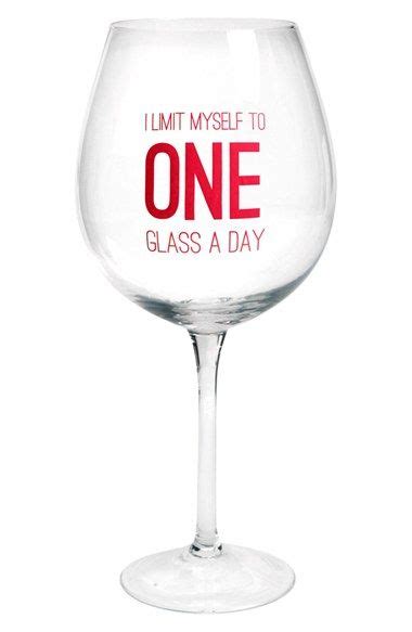 Dci I Limit Myself To One Glass A Day Extra Large Novelty Wine Glass Nordstrom Novelty