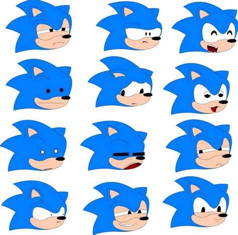 Some Sonic Expressions Sonic The Hedgehog Amino