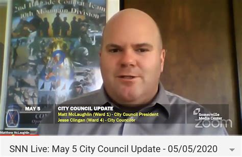 Somerville Ward 1 City Councilor Matt Mclaughlins Weekly Covid 19