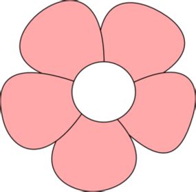 Pink petaled flower art cartoon flower drawing flowers. Pink Flower Drawing - ClipArt Best