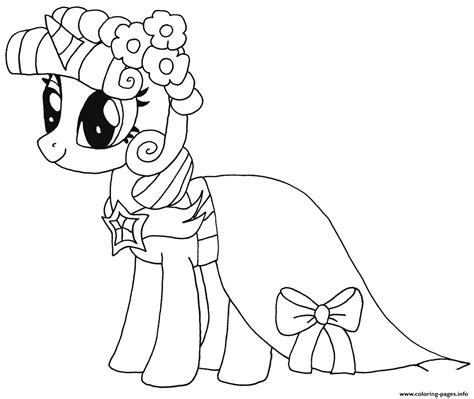 Princess Twilight Sparkle My Little Pony Coloring Page Printable