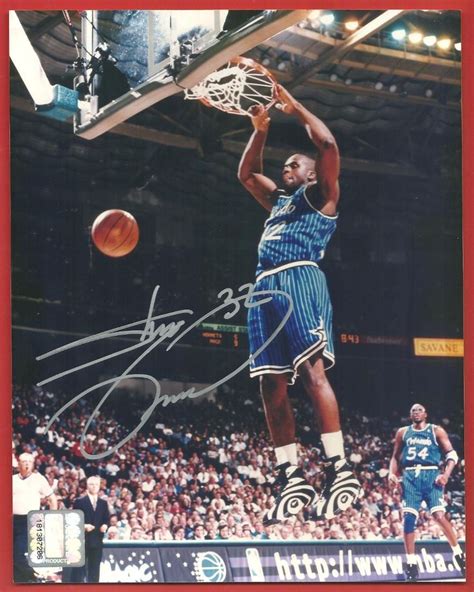 Shaquille Oneal Hand Signed Silver Authentic Autographed 8 X 10