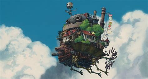 Hd Wallpaper Howls Moving Castle Studio Ghibli Fantasy Art Clouds