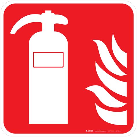 Fire Extinguisher Fire Safety Iso Floor Sign Creative Safety Supply