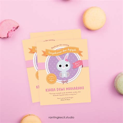 Kartu Ucapan Kelahiran Bayi Baby Card Kartu Aqiqahan Shopee Indonesia