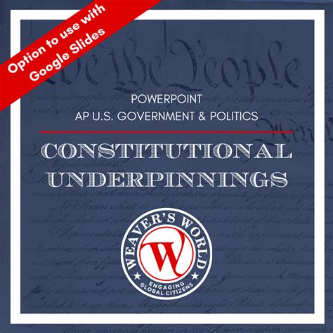 Ap U S Government And Politics Constitutional Underpinnings Powerpoint Presentation And Lecture