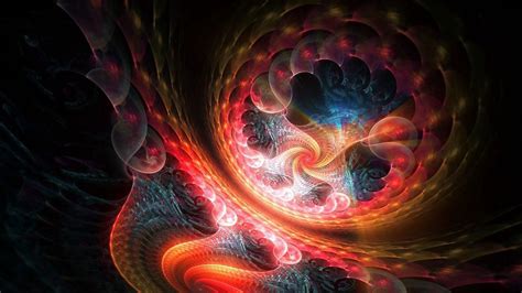 Colorful Abstraction Flowering Lines Fractal Trippy Hd Trippy