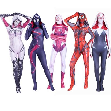 Venomous Spiders Spider Gwen Stacy Venom Costume Women My XXX Hot Girl