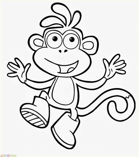 √mewarnai Gambar Monyet Untuk Tk Paud Sd
