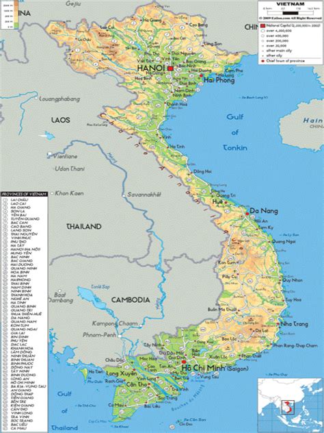 Việt nam is situated southwest of đạ tẻh. Provinces of Vietnam