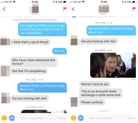 I Sent My Tinder Matches Royal Themed Pickup Lines And They Actually