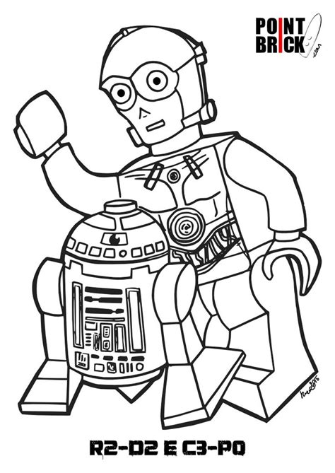 Angry birds star wars characters printable coloring page. Disegno di LEGO R2D2 e C3PO da colorare | Coloring Pages ...