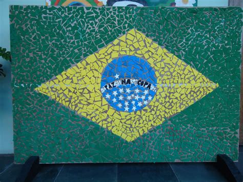 Fundhas Unidade Parque Industrial Bandeira Do Brasil Mosaico Em Eva