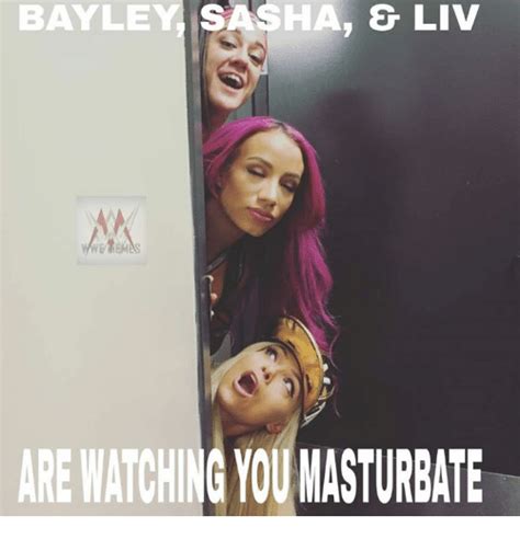 Bayley Sasha Liv Are Watching You Masturbate World Wrestling