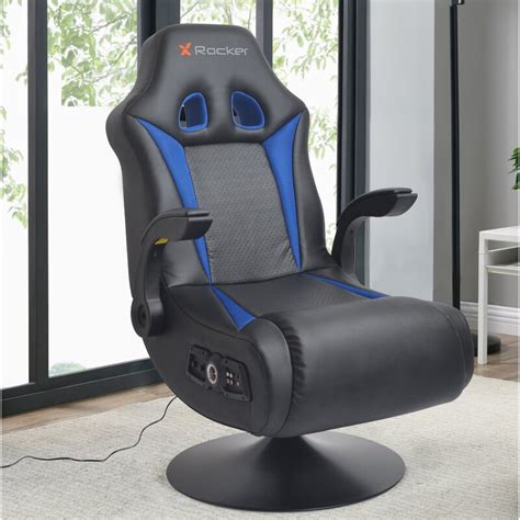 And the power source is corded electric. X Rocker Vibe Pedestal Gaming Chair | Wayfair