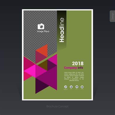 Abstract Business Brochure Cover Design Flyer Vector Illustration