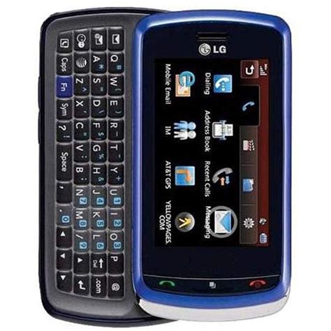 Lg Xenon Gr500 Unlocked Phone With Qwerty Keyboard 2mp Camera Gps And Touch Screen Blue