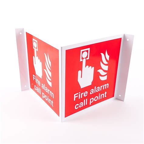 Projecting Fire Alarm Call Point Signs - from Key Signs UK