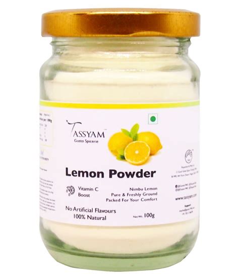 Tassyam Lemon Powder Powder 100 Gm Buy Tassyam Lemon Powder Powder 100