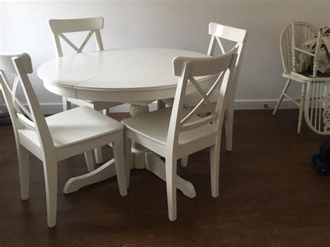 Sstc Ikea Ingatorp White Extending Dining Table In Northamptonshire