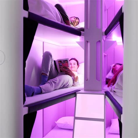 Skynest Is A Full Length Sleeping Pod For Economy Flyers Air New Zealand Sleeping Pods Bunk Beds