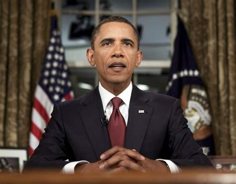 Us President Barack Obama Speaks After A Televised National Address