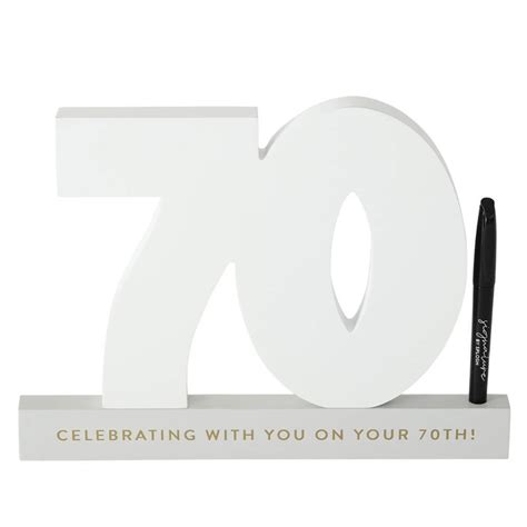 70th Birthday Signature Number Ts Australia