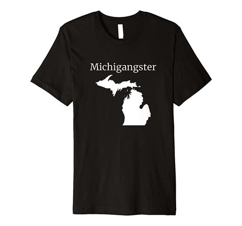 Michigangster Funny Michigan T Shirt Clothing