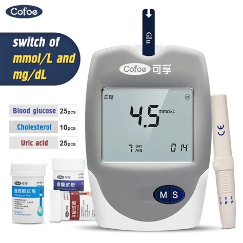 Cofoe Test Cholesterol Meter Uric Acid Meter Blood Glucose Meter
