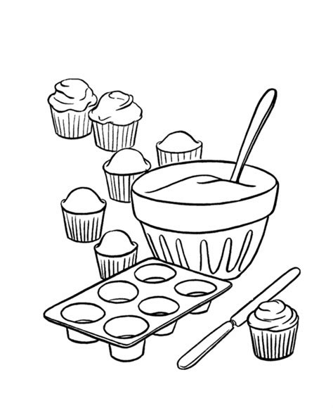 dessert coloring pages  coloring pages  kids