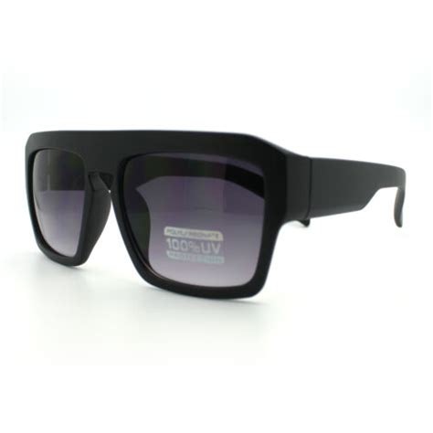 futuristic rectangular mens flat top mobster keyhole robotic sunglasses ebay