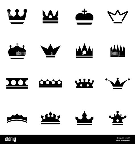 Crown Icon Black And White Stock Photos And Images Alamy
