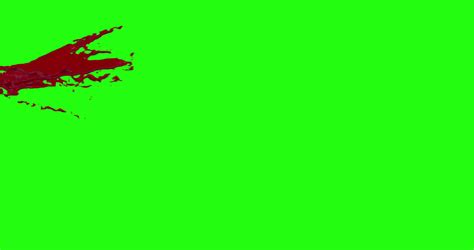 4k Blood Burst Motion Blur Green Screen 48 Stock Footage Sbv