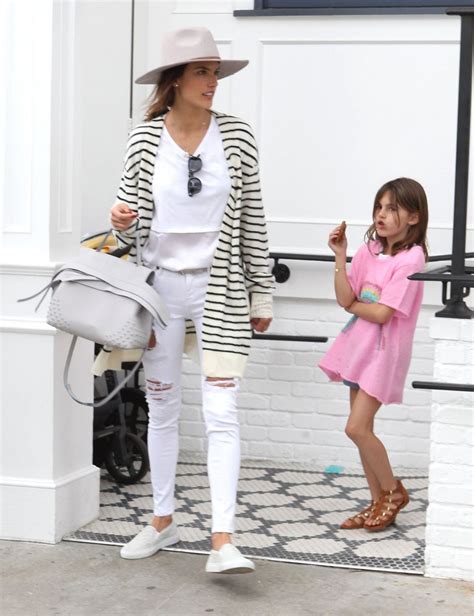 Lily Aldridge And Alessandra Ambrosio Meet Up For Lunch With Their Kids