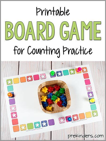 Looking for fun kindergarten math activities, games, and free worksheets? Teach Counting Skills with this Board Game | Preschool math games, Preschool board games ...