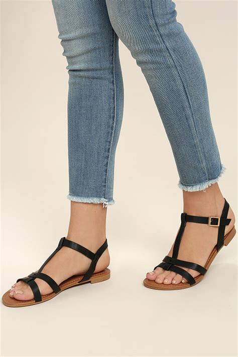 Black Strappy Sandals