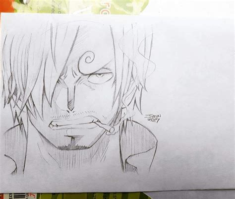 Sanji One Piece Drawing Photo Drawing Skill