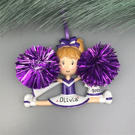 Cheerleader Christmas Ornament Etsy