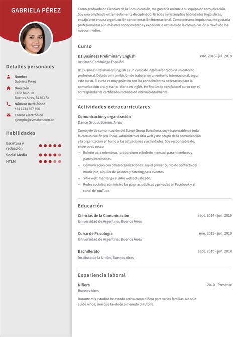 Como Hacer Un Cv Siendo Estudiante Reverasite