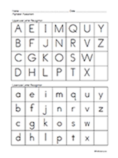 By the way, about writing worksheets alphabet assessment, we have collected various related images to give you more ideas. Alphabet Recognition Assessment Printable - C # ile Web' e ...