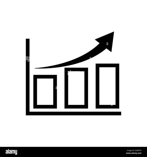 Chart Icon Arrow Go Up Bar Graph Line Style Icon Business Icon