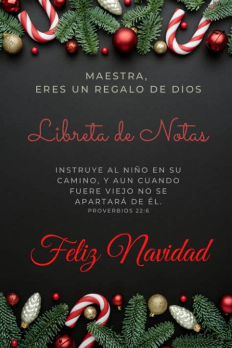 Buy Libreta De Notas Feliz Navidad Maestra Eres Un Regalo De Dios