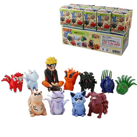 11 In 1 Anime Naruto Mini Tailed Beast Figures Collection Bijuu Tails