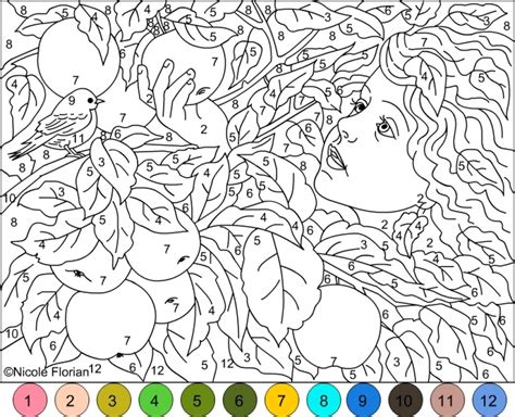 Benefits of color by number printables. Get This Difficult Color by Number Pages for Grown Ups HL82T