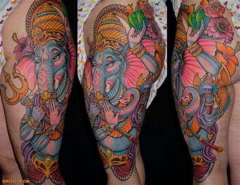 Ganesh By Champ At Guru Tattoo In San Diego Guru Tattoo I Tattoo Cool