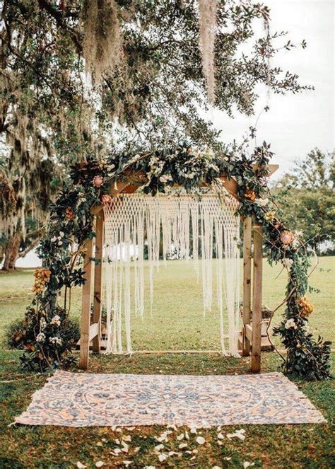 Bohemian Wedding Arch Decoration Ideas Emmalovesweddings