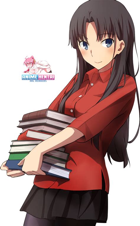Fate Stay Night Tohsaka Rin Render 42 Anime Png Image Without
