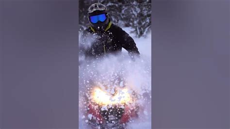 Snowmobiling In Deep Snow Youtube