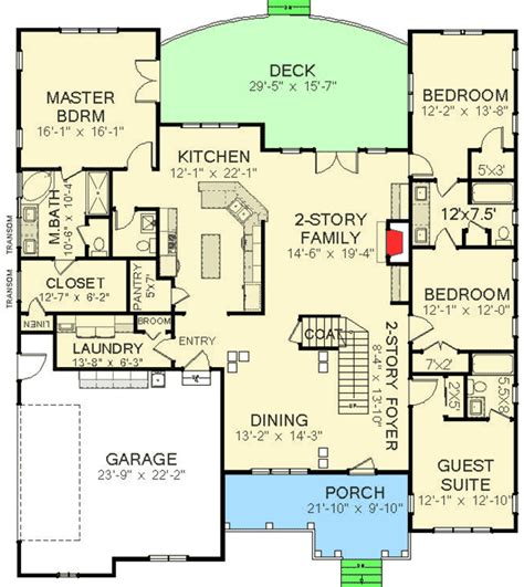 Maybe you would like to learn more about one of these? 4 Bed House Plan With Upstairs Office - 46230LA ...