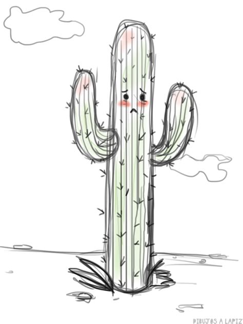 磊 Dibujos De Cactus【30】fáciles Y Gratis